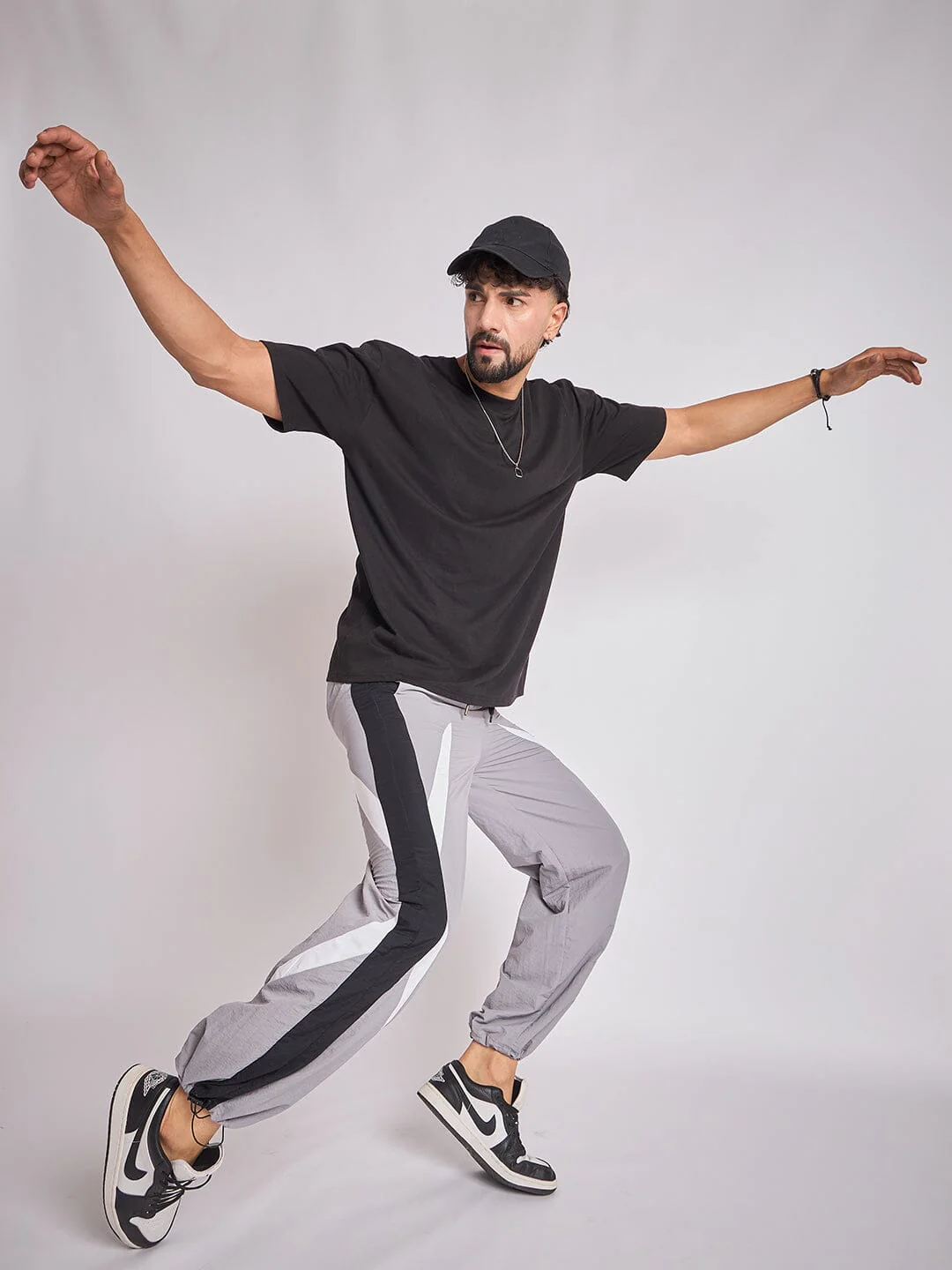 Grey Crescent Patch Trackpants - Image 6