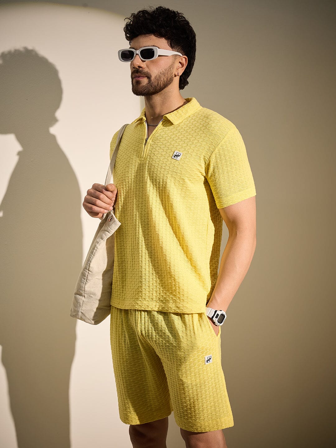 Lemon Textured Knitted Coord Set - Image 3